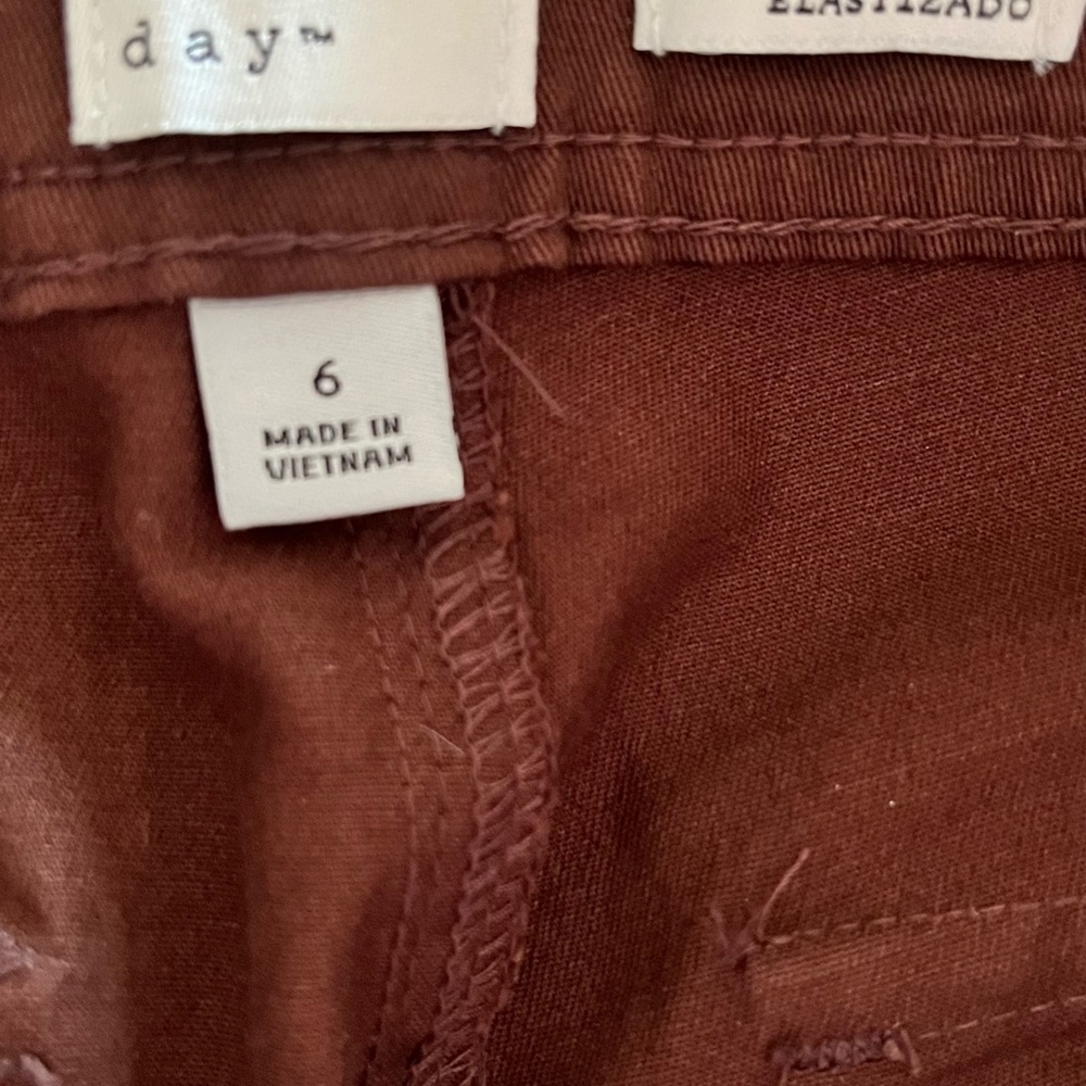 A New Day Women’s Brown Utility Pants Size 6 - Picture 5 of 7